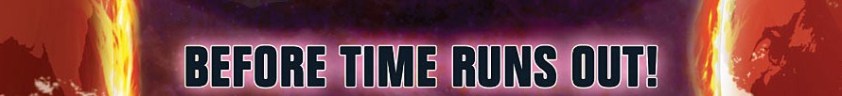 Marvel "Before Time Runs Out" banner logo
